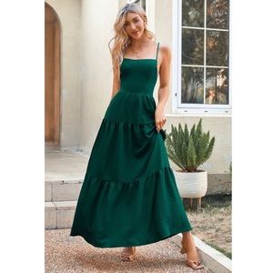 Cupshe Coral Bay Lace Up Thin Straps A-Shape Dress